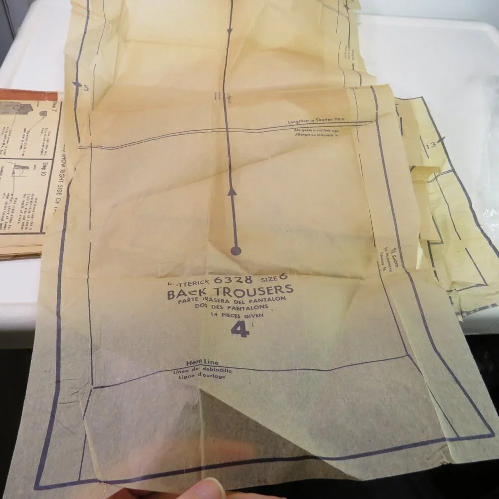 Butterick 6328 sewing pattern kids size 6 Western Shirt & Pants